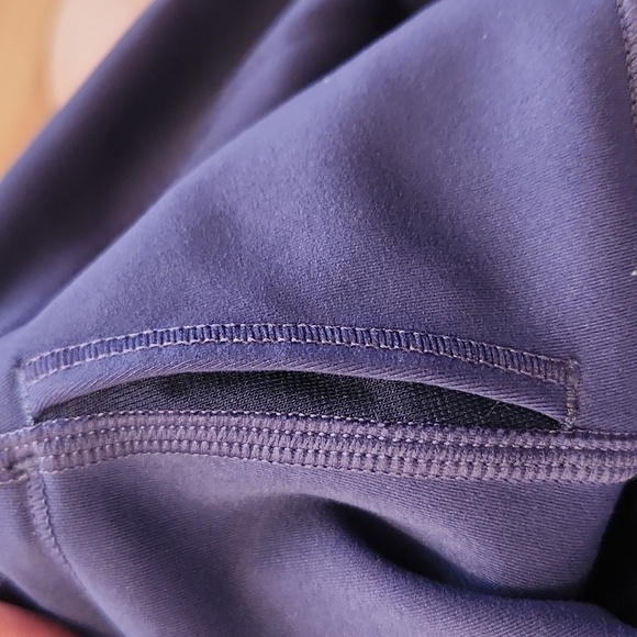 Lululemon Dark Purple/blue Leggings With Black Crackle Design Size 4 Yoga - Picture 9 of 12